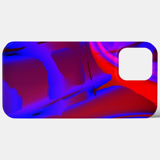 Bläulich zugeschnittene digitale Farbvergrößerung Case-Mate iPhone Hülle (Rückseite (Horizontal))