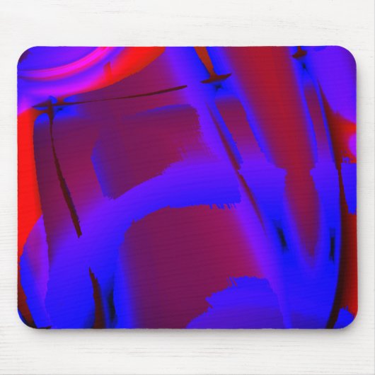 Bläulich zugeschnittene digitale Farbvergrößerung Mousepad (Vorne)