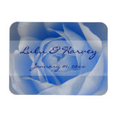 Bläuliche Rose Magnet (Horizontal)