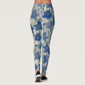 Blaulilie-Blume Leggings (Rückseite)