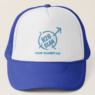 Blaulogo des Hut-H20 Truckerkappe