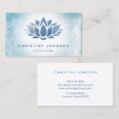 Blaulotus-Blume Visitenkarte (Vorne/Hinten)