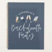 Blaumädchen - Moderne Drinks Brautparty Planer (Vorderseite)