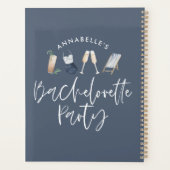 Blaumädchen - Moderne Drinks Brautparty Planer (Rückseite)