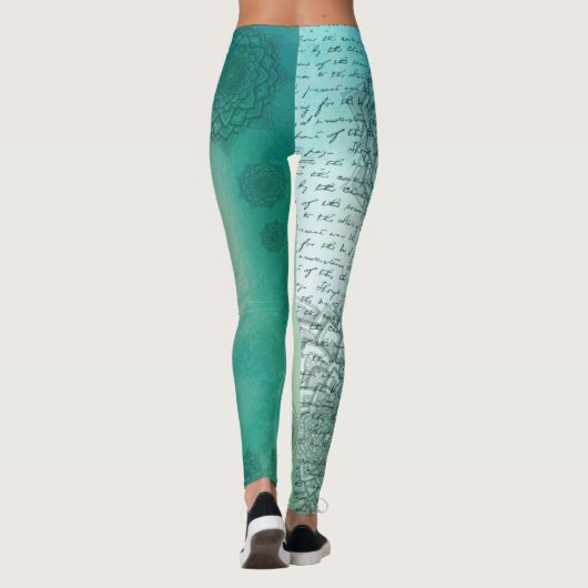 Blaumandala Leggings (Rückseite)