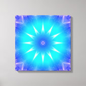 Blaumandala Leinwanddruck (Vorderseite)