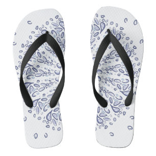 Blaumandala-Muster Badesandalen