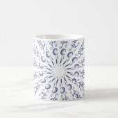 Blaumandala-Muster Kaffeetasse (Mittel)