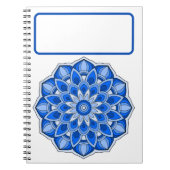 Blaumandala Notizblock (Vorderseite)