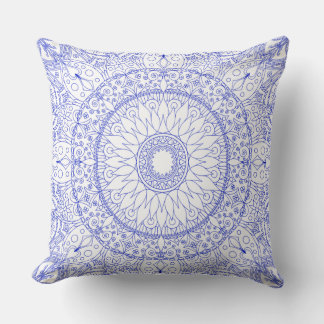 Blaumandala Pillow Kissen