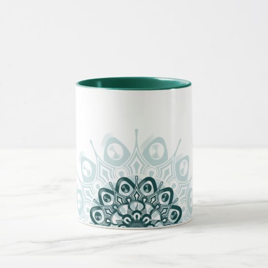 Blaumandala Tasse (Zentrum)