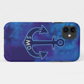 Blaumarinenker personalisiert Case-Mate iPhone hülle (Rückseite (Horizontal))
