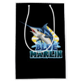 Blaumarlin-Fischhemd mit Kartonzeichen Mittlere Geschenktüte (Vorderseite)