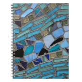Blaumeer-Glas-Mosaik Notizblock (Vorderseite)