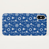 Blaumeermuster Case-Mate iPhone Hülle (Rückseite (Horizontal))