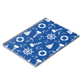 Blaumeermuster Notizblock (Linke Seite)