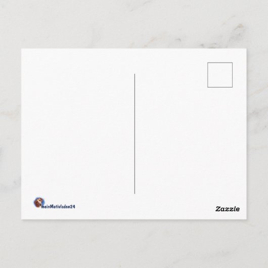 Blaumeise - Aquarell-Design | Postkarte (Rückseite)