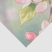 Blaumeise auf Apfelbaum-Frühlingsdecoupage Seidenpapier (Detail)
