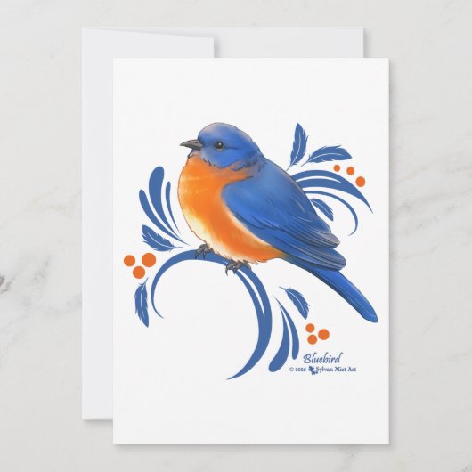 Blaumeise Dankeskarte (Vorderseite)