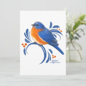 Blaumeise Dankeskarte (Stehend Vorderseite)