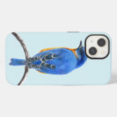 Blaumeise iPhone Hülle (Rückseite (Horizontal))