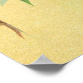 Blaumeise - Langschwanzmeise, Vintage Vögel Poster (Ecke)