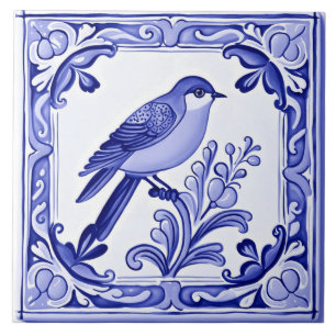 Blaumeise Mittelmeer Blaue Vogel Volkskunst Tier Fliese