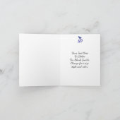 Blaumeise-Monogramm Anfangsbuchstabe D Personalisi (Innenseite)