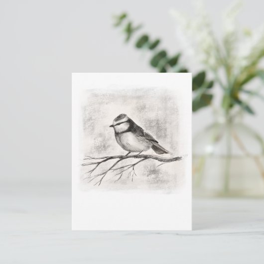 Blaumeise Postkarte (Stehend Vorderseite)