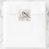 Blaumeise Quadratischer Aufkleber (Tasche)