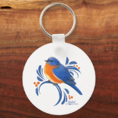 Blaumeise Schlüsselanhänger (Vorderseite)