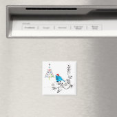 Blaumeise & Weihnachtsbaum Magnet (In Situ (Geschirrspüler))