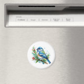 Blaumeise zu Weihnachten Magnet (In Situ (Geschirrspüler))