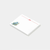 Blaumeise zu Weihnachten Post-it Klebezettel (angewinkelt)