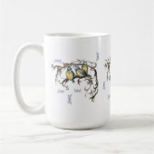 Blaumeisen Vintage-Tasse Kaffeetasse (Links)