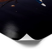 Blaumeisenflüstern – Friedlicher Waldvogelsang Kun Poster (Ecke)