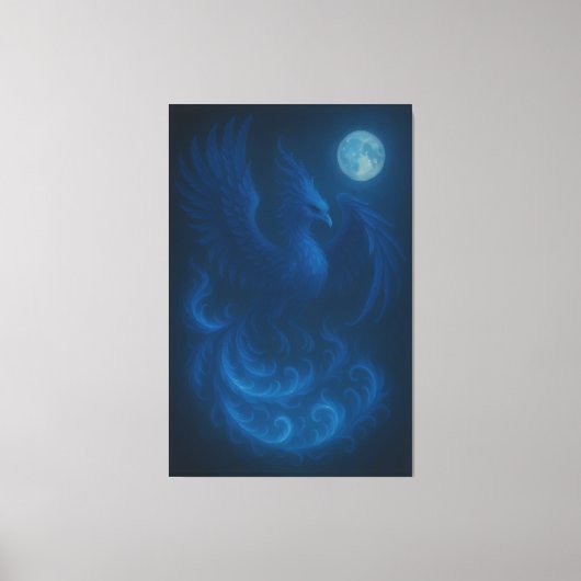 Blaumond-Phönix · Fine Art Leinwanddruck (Vorderseite)