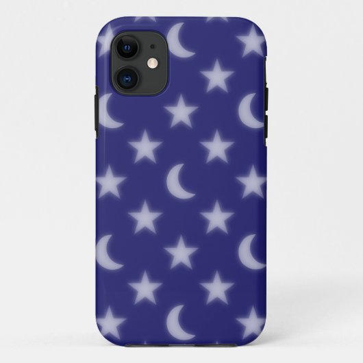 Blaumonde und Sternmuster Case-Mate iPhone Hülle (Rückseite)