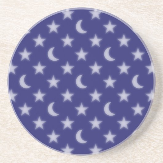 Blaumonde und Sternmuster Getränkeuntersetzer (Vorne)