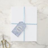 Blaumosaik Geschenkanhänger (Mit Garn)