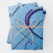 Blaumosaik Geschenkpapier Set (Beispiel)