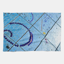 Blaumosaik Geschirrtuch