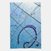 Blaumosaik Geschirrtuch (Vertikal)