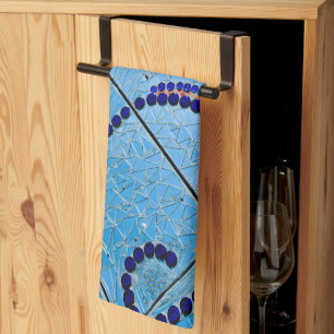 Blaumosaik Geschirrtuch