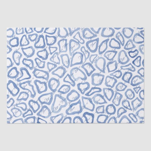 Blaumosaik Seidenpapier (Vorderseite)