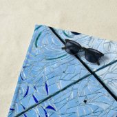Blaumosaik Strandtuch (Beispiel)