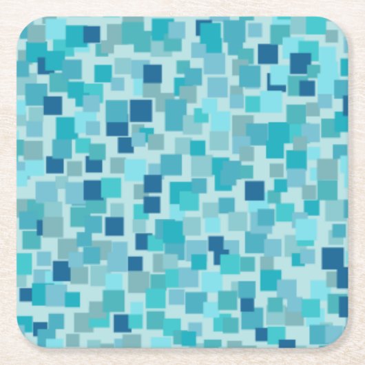 Blaumosaike Untersetzer (Vorderseite)