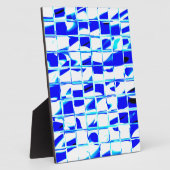 Blaumosaikfliese Fotoplatte (Seite)