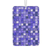 Blaumosaikmuster Autolufterfrischer (Rückseite)