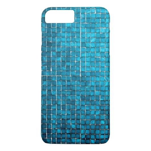 Blaumosaikmuster Case-Mate iPhone Hülle (Rückseite)